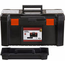 19" TOOL BOX CHEST BAG STORAGE BAG PLASTIC CASE & TRAY HEAVY DUTY TB095