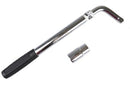 21" Wheel Brace Extendable Wrench Bar Tyre Changing 17mm 19mm Socket Heavy Duty