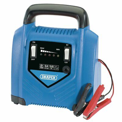 DEMO DRAPER BATTERY CHARGER 8.4A AMP 12V 24V CAR VAN 10-85AH 70546