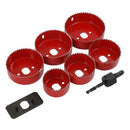 9pc Hole Saw Down Light Hole Cutter Saw Set 50mm 60mm 65mm 72mm 75mm 86mm CT0900