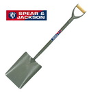 Spear & Jackson Shovel Taper Mouth Builders Garden Steel Shovel No 2 2000AC