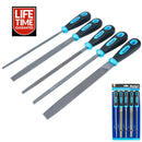 Bluespot File Set 5pc 8" 200mm Soft Grip Engineer Metal Heavy Duty In Case 22654