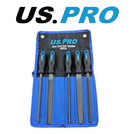US PRO File Set 5pc 8" 200mm Soft Grip Engineer Metal Heavy Duty In Case 2602