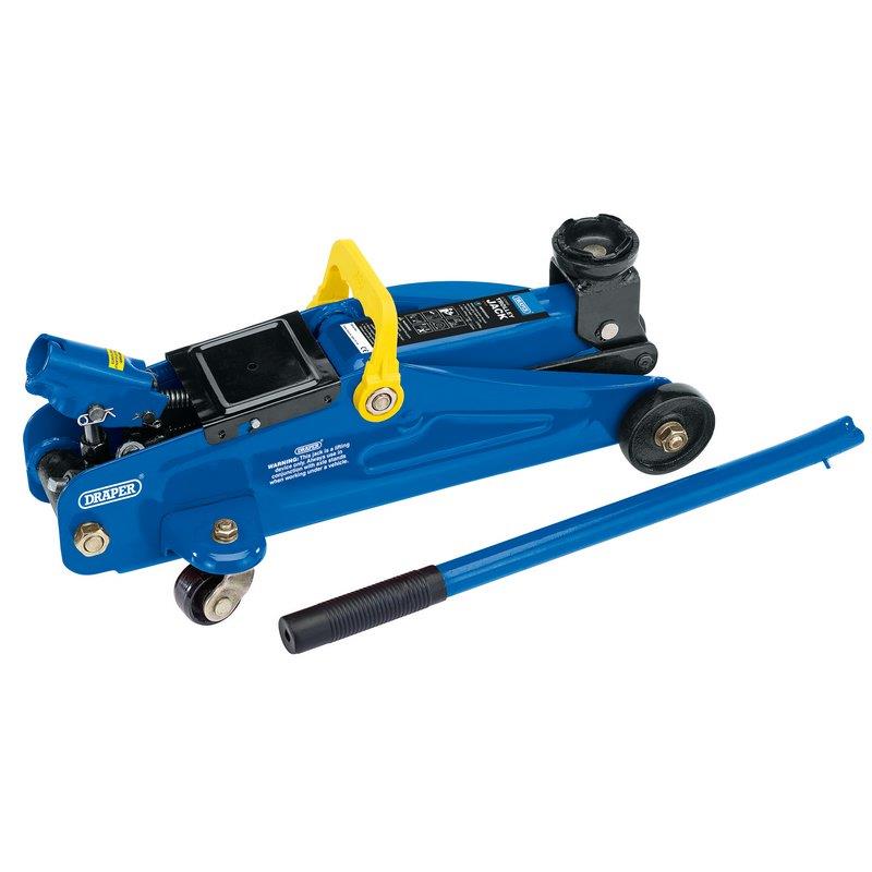 DRAPER TROLLEY JACK 2 TONNE TON HYDRAULIC FLOOR CAR VAN HEAVY DUTY 27634