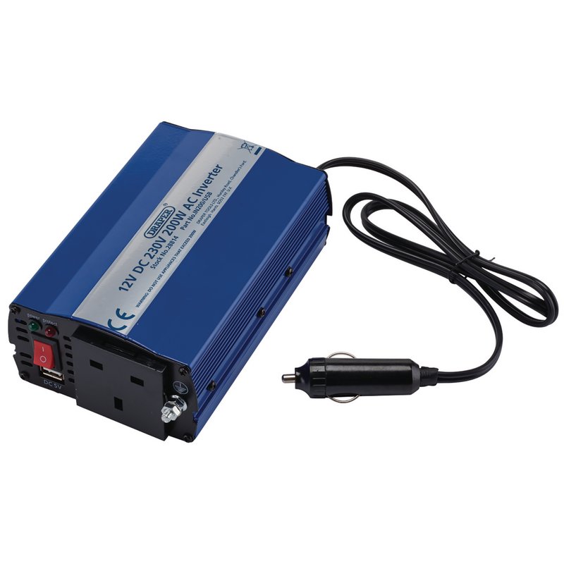 12V DC-AC Inverter, 200W