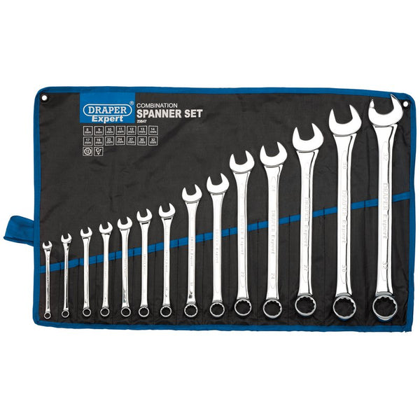 Draper Expert HI-TORQ&#174; Metric Combination Spanner Set (14 Piece)