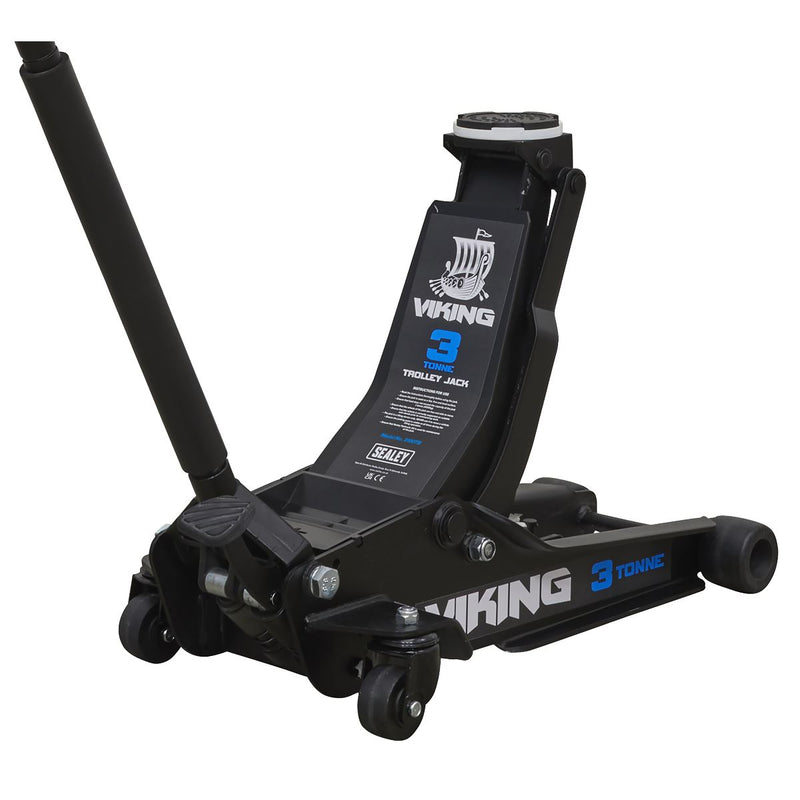 Viking Low Profile Professional Trolley Jack with Rocket Lift 3 Tonne