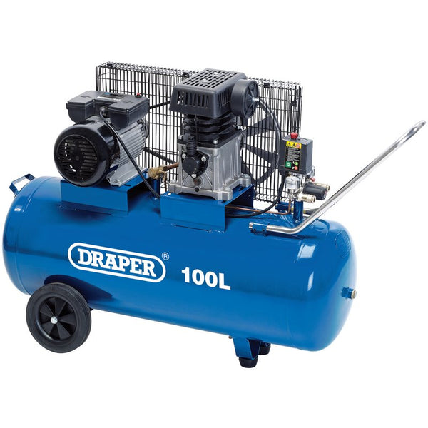 100L Belt-Driven Air Compressor, 2.2kW/3hp