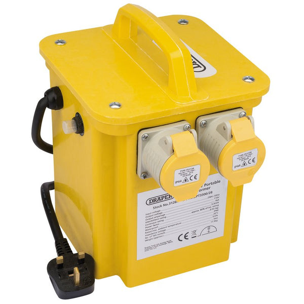 230V to 110V Portable Site Transformer, 3.3kVA