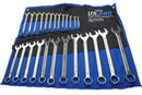 US PRO SPANNER SET 25PC METRIC COMBINATION WRENCH RING OPEN IN ROLL 3232
