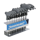 Silverline Torx Key Set TRX Star 10pc T Handle Allen Key Wrench T9-T50 328015