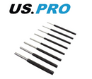 US Pro Pin Punch Set 8pc Drifting Parallel Punches 2.4mm - 9.5mm 3281
