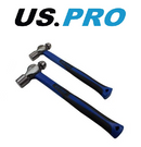 Us Pro Ball Pein Hammer 2pc Set 16oz 32oz Rubber Handle Machinists Hammer 3375