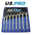 US PRO SPANNER SET JUMBO 22- 32MM WRENCH 8PC METRIC COMBINATION OPEN RING 3442