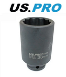 US Pro 38mm Hub Nut Socket Deep Impact Socket 1/2" Flywheel Socket 12 point 3488