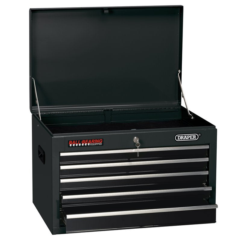 Tool Chest, 5 Drawer, 26", Black