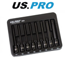 US Pro Torx Bit Socket Set 8pc 3/8" DR Extra Long Impact Star T25-T60 3654