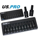 US PRO Impact Hex Bit Sockets 3/8” Drive H2 - H10 11pc European Allen Key 3931