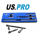 US Pro Wobble Extension Bar Set 5PC 1/2" Drive Chrome Vanadium 50-450mm 4030