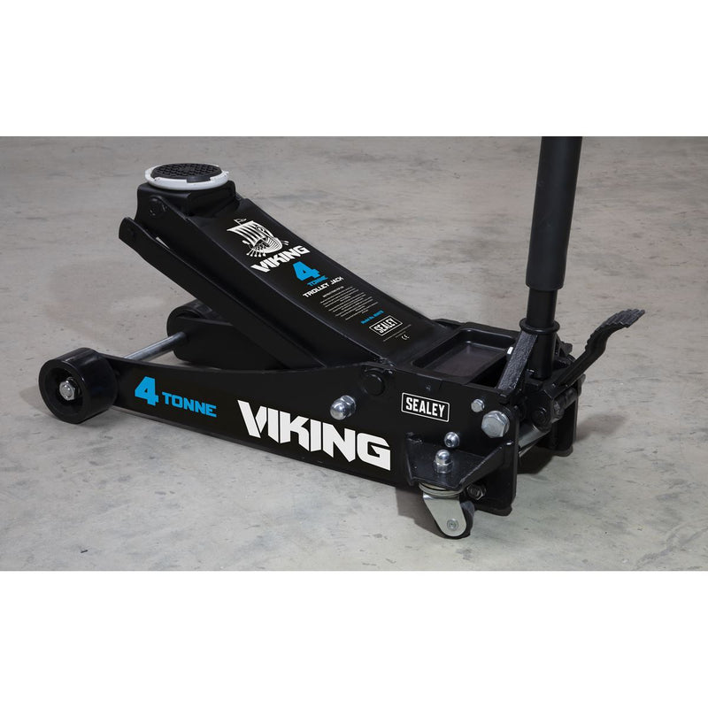 Viking Low Profile Professional Trolley Jack with Rocket Lift 4 Tonne