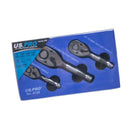 US PRO STUBBY RATCHET SET 3PC REVERSIBLE QUICK RELEASE 1/4" 1/2" 3/8" 4129