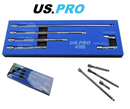 US PRO 1/4" EXTENSION BAR SET WOBBLE END SOCKET RATCHET 6PC SET EVA FOAM 4189