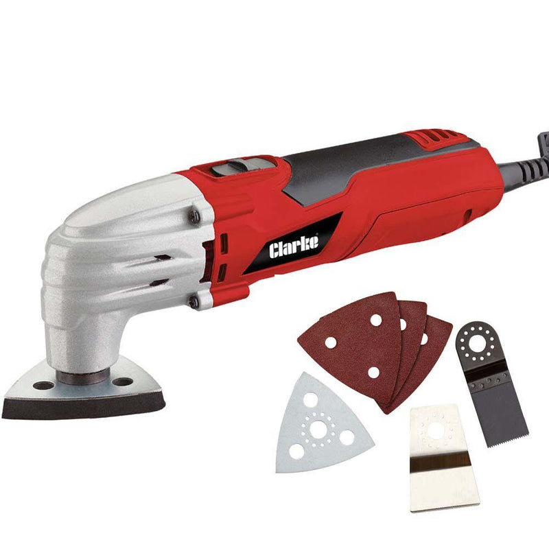 CLARKE MULTI TOOL 220W OSCILLATING QUICK RELEASE SANDER CUTTER SCRAPER CMFT220