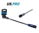 US PRO 1/4" FLEXI HEAD RATCHET LONG FLEXIBLE HEAD REVERSIBLE QUICK RELEASE 4240
