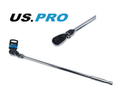 US PRO 1/2" Ratchet Flexi Head Wrench Quick Release Long Ratchet 600MM 72T 4248