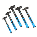 US PRO Ball Pein Hammers Set 5pc 8oz 16 24 32oz 40oz Machinists TPR Hammer 4531