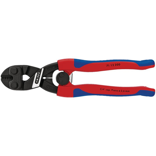 Knipex Cobolt&#174; 71 12 200 SB Compact Bolt Cutters with Sprung Handles, 200mm