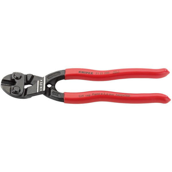 Knipex Cobolt&#174; 71 21 200SB Compact 20&deg; Angled Head Bolt Cutters, 200mm