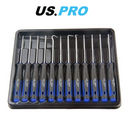 US PRO 12pc Precision Screwdriver & Pick Hook Set & Torx Screwdrivers 5033