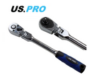 US PRO 3/8" Flexible Ratchet Flexi Head Quick Release Socket Wrench 5166