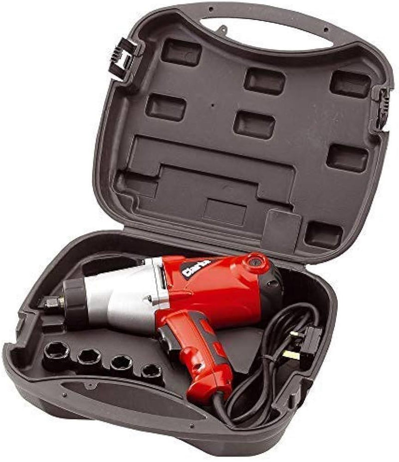 CLARKE IMPACT WRENCH 1000W 1/2" DR 450NM ELECTRIC IN CASE & SOCKETS 230V CEW1000