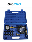 US PRO Oil Pressure Tester Test Kit 12pc Universal Automotive Pump Low 5388