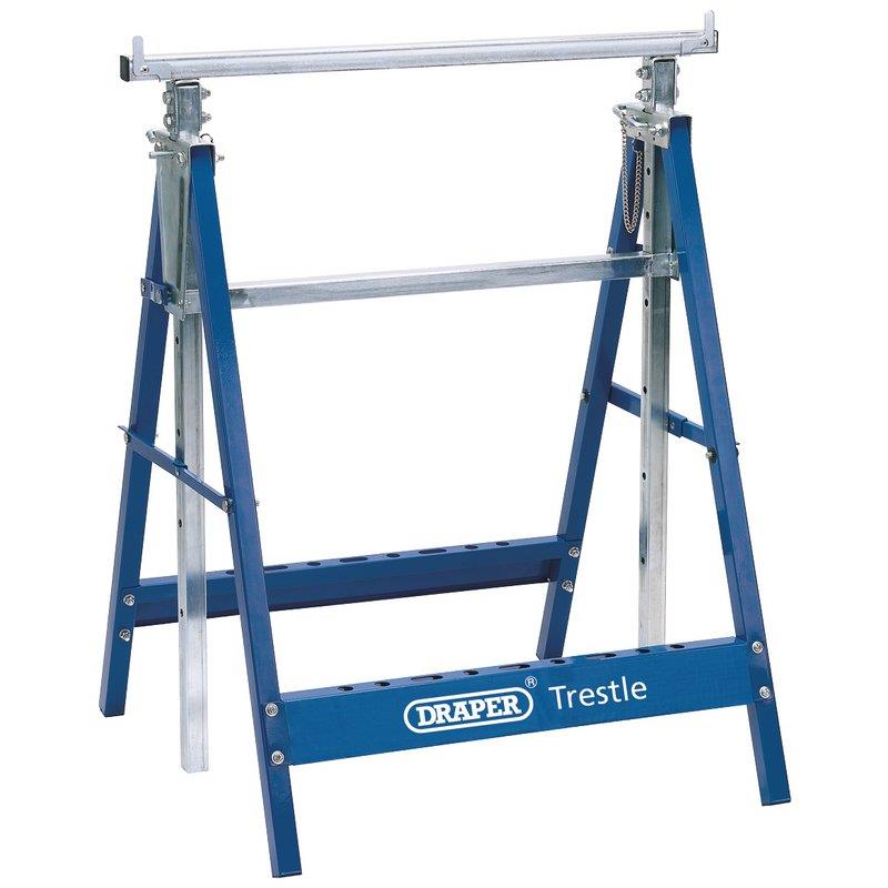 Draper Trestles Saw Horse Telescopic 685 x 580mm Max 250kg Capacity 54051