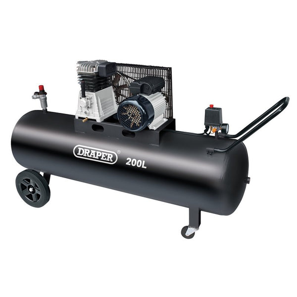 200L Belt-Driven Air Compressor, 2.2kW/3hp 