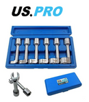US PRO Diesel Injector Line Socket Set 6pc 1/2" Drive 12mm - 19mm In Case 5591