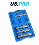 US PRO Glow Plug Deep UJ Socket Remover Set 3pc 8mm 10mm 12mm 3/8" Drive 5639