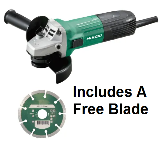 HIKOKI ANGLE GRINDER 600W 115MM 4.5" CUTTING TOOL 230V HITACHI G12STX