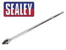 SEALEY 3/8" KNUCKLE BREAKER BAR 450MM 18" DRIVE FLEXI HEAD WRENCH RATCHET AK729