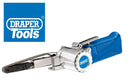 DRAPER AIR BELT SANDER 10MM SANDING MACHINE FINGER FILE & 3 BELTS 84123