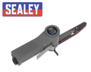 SEALEY AIR BELT SANDER 10MM X 330MM SANDING MACHINE FINGER FILE & 3 BELTS S01046