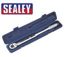 Sealey Torque Wrench 1/2" Micrometer Calibrated Ratchet 20-150lbft Premier AK224