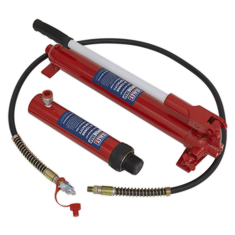 SuperSnap&reg; Push Ram with Pump & Hose Assembly - 10 Tonne