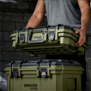 BUNKER ROLLING TOOL BOX STACKABLE 3 TIER MODULAR ORGANISER TROLLEY 9PC SET