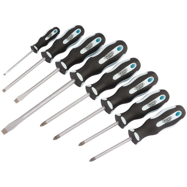 Draper Expert Heavy Duty Soft Grip Screwdriver Set (8 Piece)