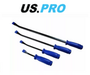 US PRO Wrecking Pry Bar Set Lever Crow Bars 4pc Hammer Go-Thru 200mm-600mm 6767