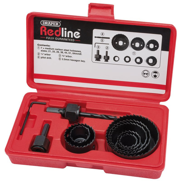 Draper Redline Holesaw Kit (11 Piece)